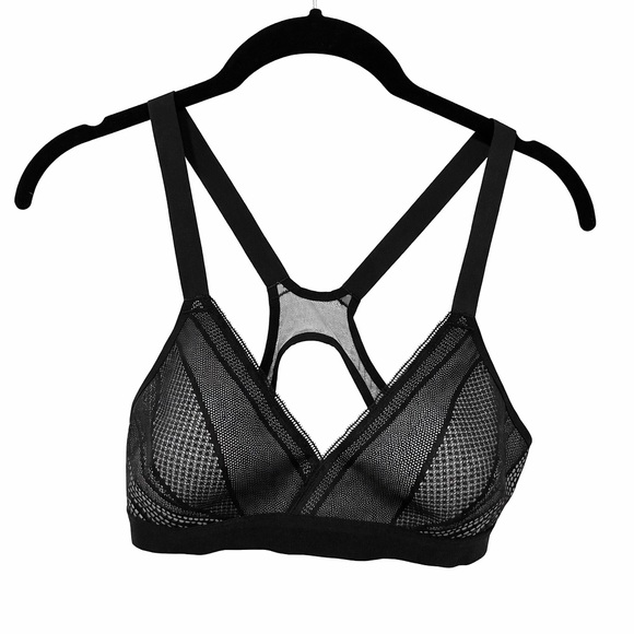 lululemon athletica Other - lululemon athletica Black Strappy Mesh Bra